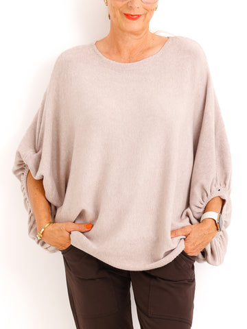 Feinstrick-Pullover SARINA.S – Eleganter Fledermaus-Oversize-Look – Gr. 38-46