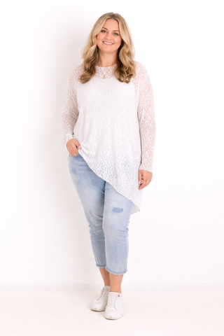 Shirt mit Spitze ROMY.S Curvy One Size 42-46