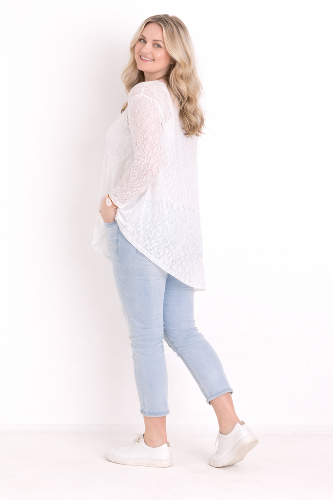 Shirt mit Spitze ROMY.S Curvy One Size 42-46