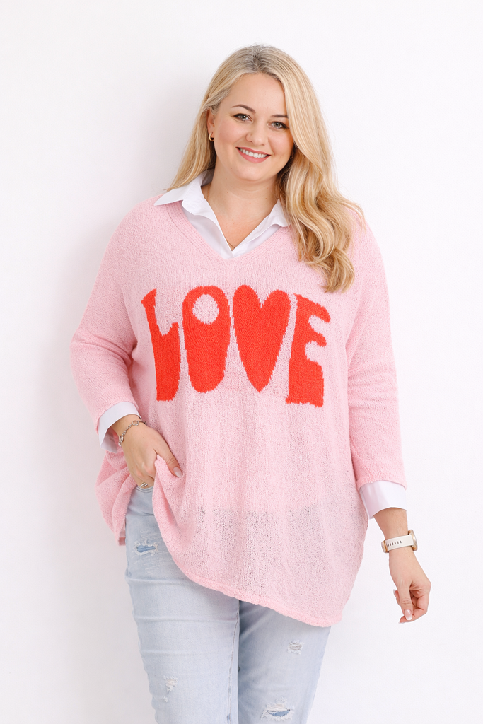 LOVE Pullover | Curvy One Size 42-50