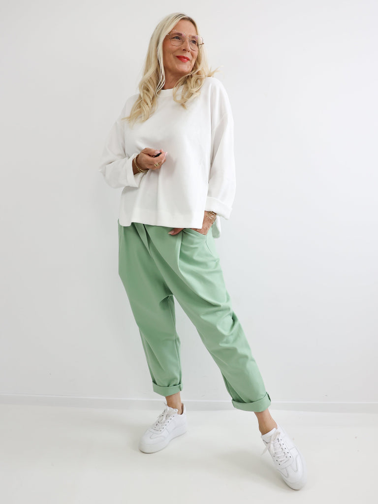 Relaxed-Fit Hose HENRY.S  – Tiefer Schritt – Jersey-Stretch – Gr. 40-46