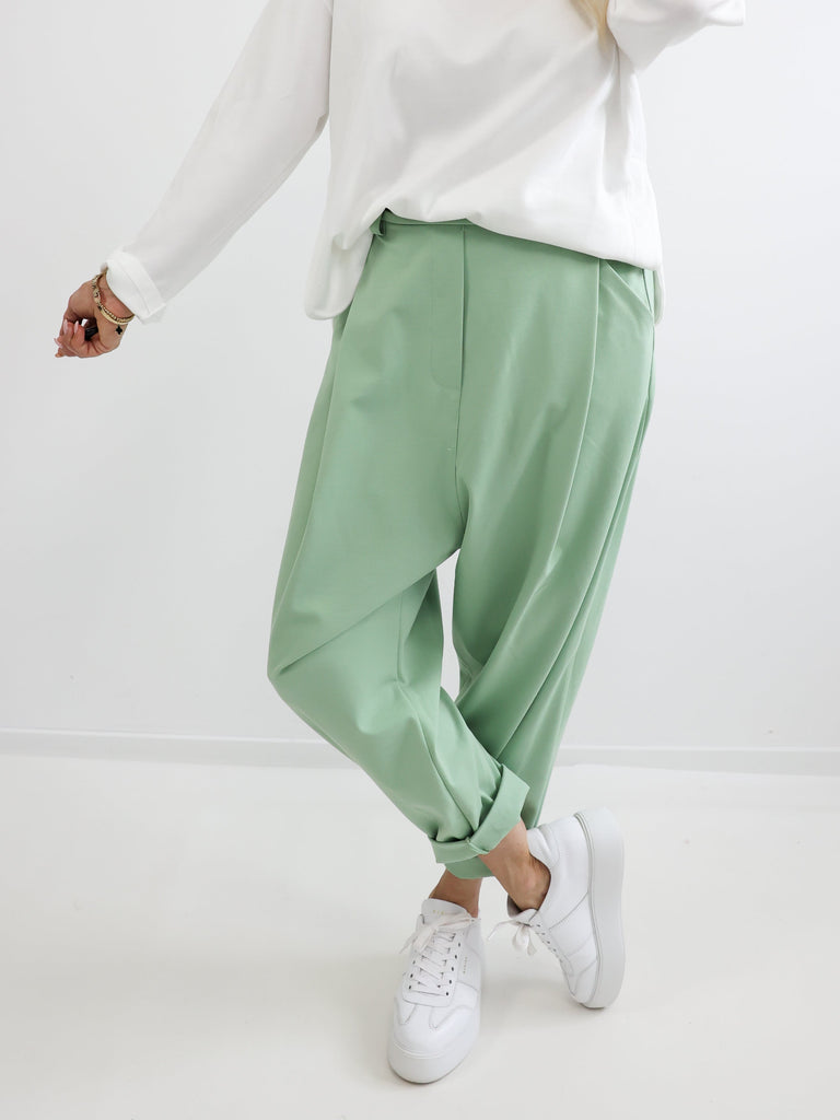 Relaxed-Fit Hose HENRY.S  – Tiefer Schritt – Jersey-Stretch – Gr. 40-46