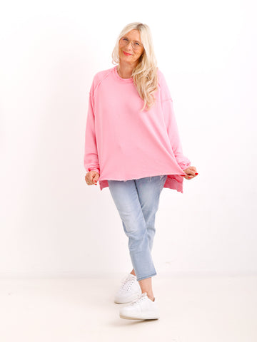 Oversize-Sweater FENJA mit Inside-Out-Nähten & Herz-Patch – Gr. 38-46