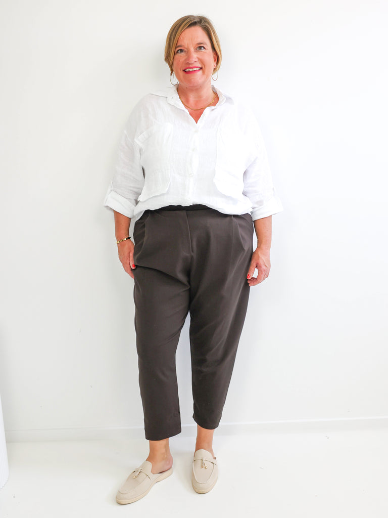 Relaxed-Fit Hose HENRY.S  – Tiefer Schritt – Jersey-Stretch – Gr. 40-46