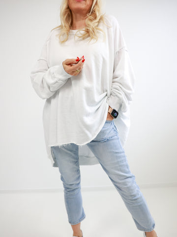 Oversize-Wohlfühl-Sweater CARLY.S – 100 % Baumwolle – Gr. 38-50
