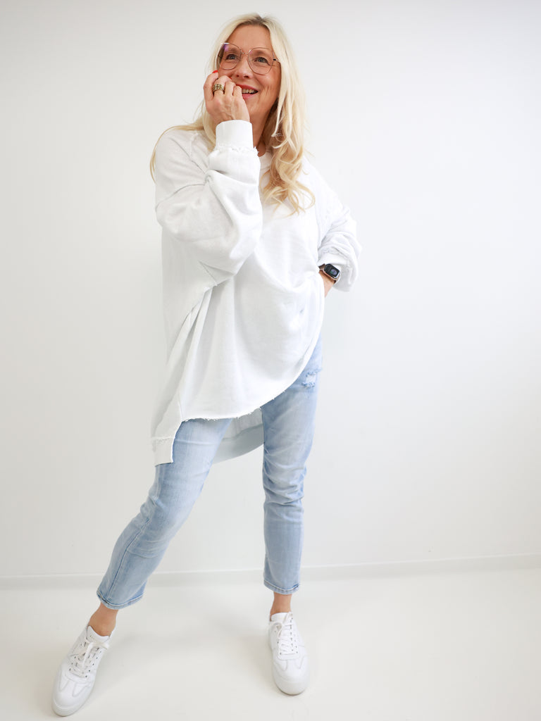 Oversize-Wohlfühl-Sweater CARLY.S – 100 % Baumwolle – Gr. 38-50