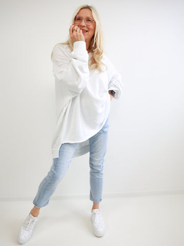 Oversize-Wohlfühl-Sweater CARLY.S – 100 % Baumwolle – Gr. 38-50