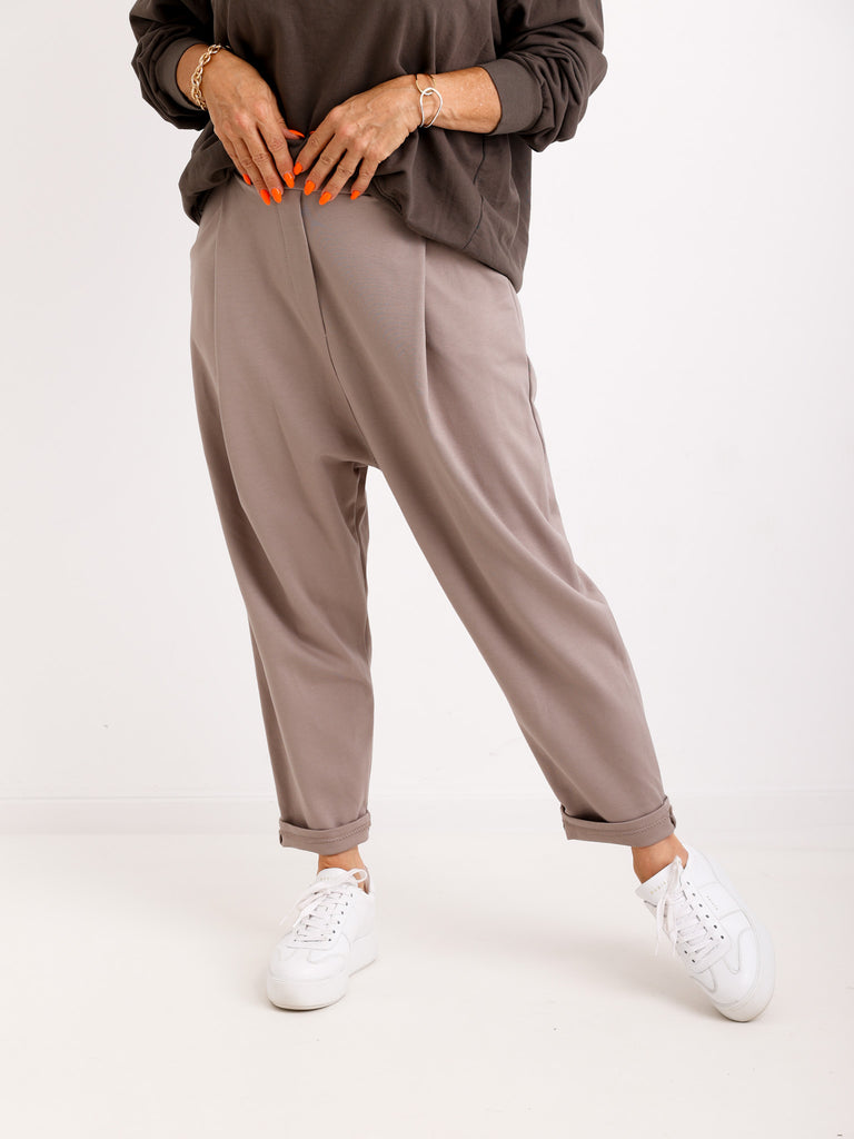 Relaxed-Fit Hose HENRY.S  – Tiefer Schritt – Jersey-Stretch – Gr. 40-46
