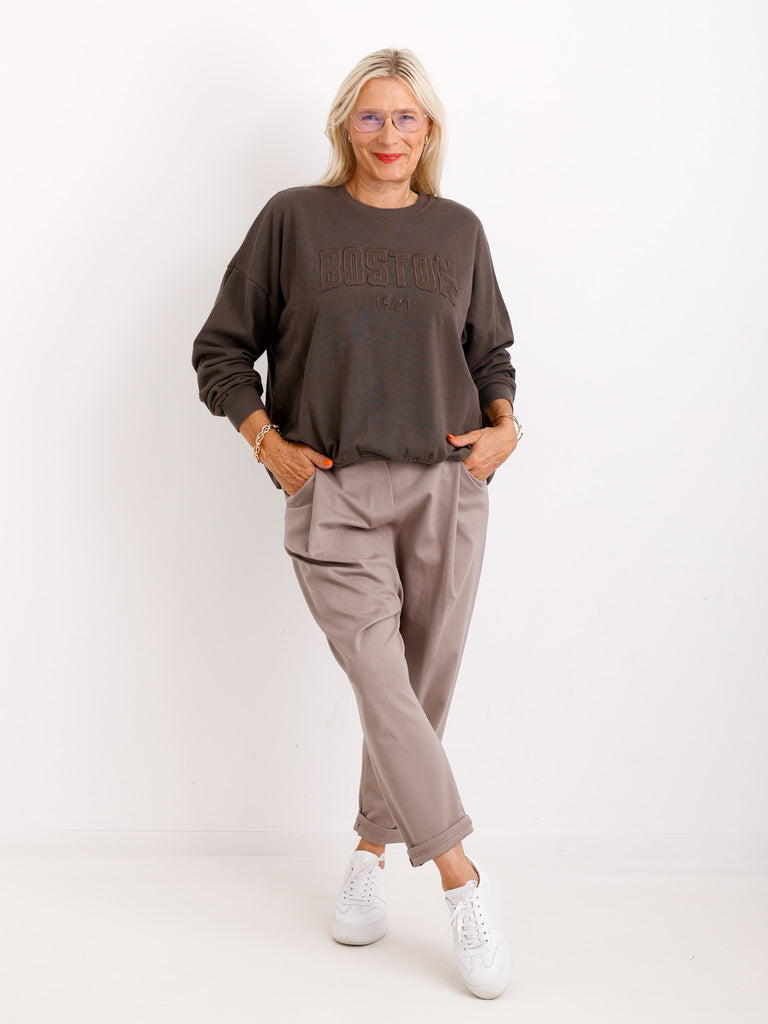 Relaxed-Fit Hose HENRY.S  – Tiefer Schritt – Jersey-Stretch – Gr. 40-46