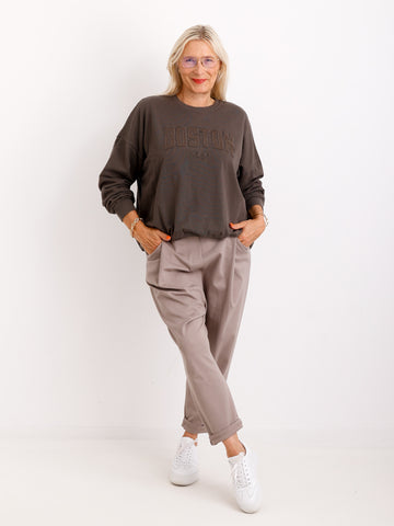 Relaxed-Fit Hose HENRY.S  – Tiefer Schritt – Jersey-Stretch – Gr. 40-46