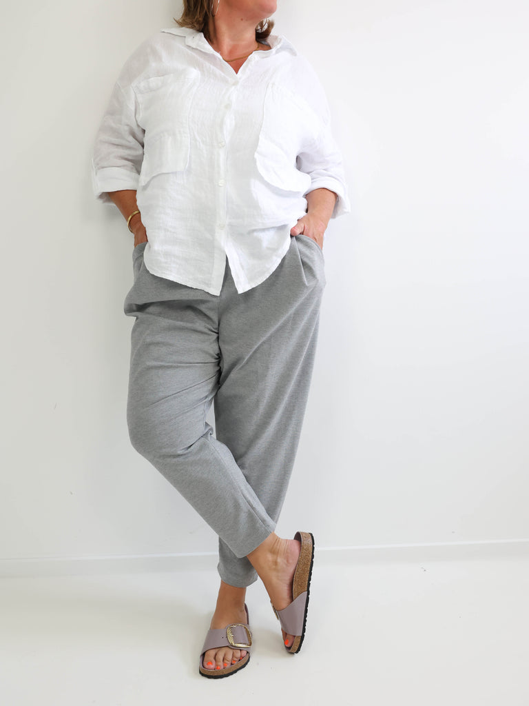 Relaxed-Fit Hose HENRY.S  – Tiefer Schritt – Jersey-Stretch – Gr. 40-46