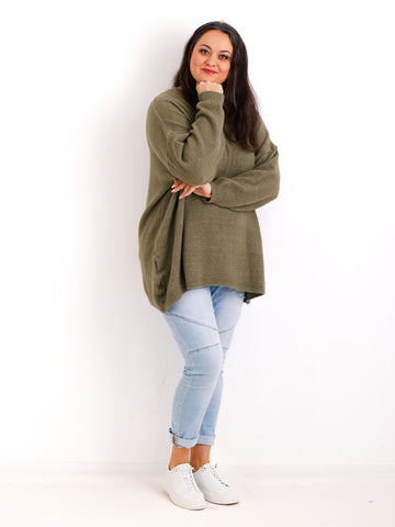 Curvy Size Strickpullover AMELIRA – Kuscheliger Oversize-Look – Gr. 42–48