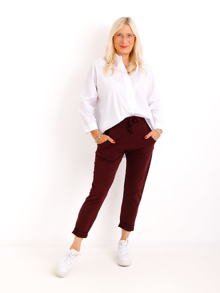 Bestseller Jersey-Hose MAX – bordeaux – Größen 34 bis 44