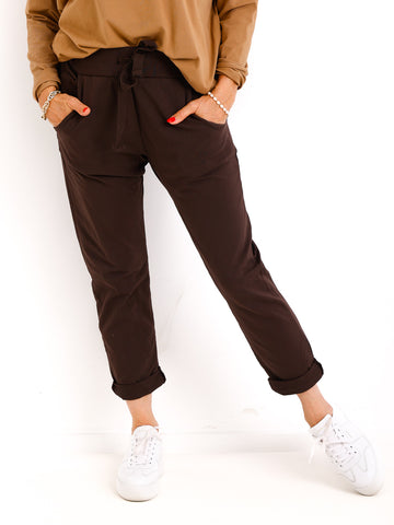 Bestseller Jersey-Hose MAX – braun – Größen 34 bis 44