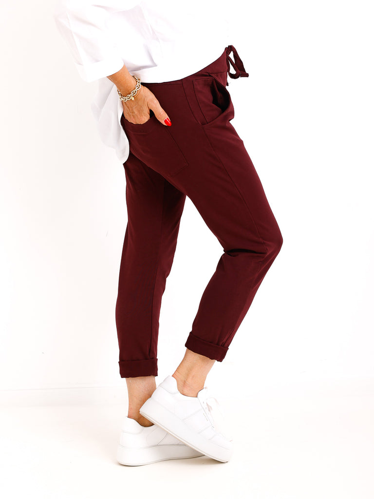 Bestseller Jersey-Hose MAX – bordeaux – Größen 34 bis 44