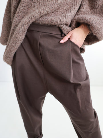 Relaxed-Fit Hose HENRY.S  – Tiefer Schritt – Jersey-Stretch – Gr. 40-46