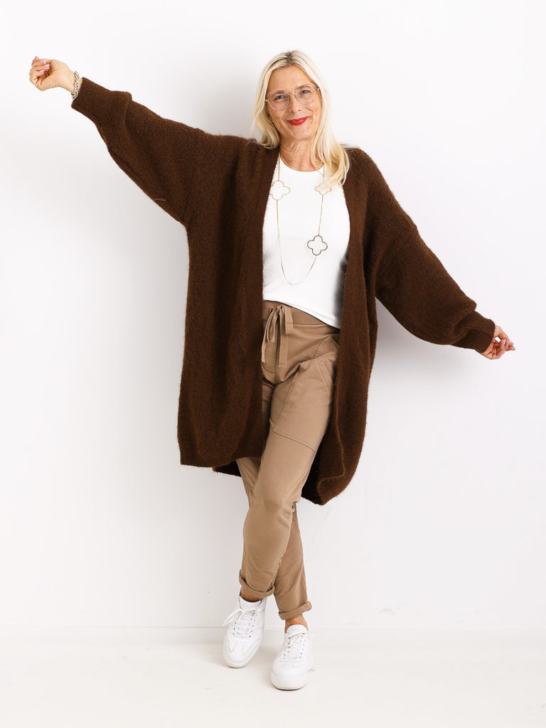 Curvy Size Strickjacke LARINA.S Strickjacke - Offene Silhouette & weicher Fall - Gr. 42-50