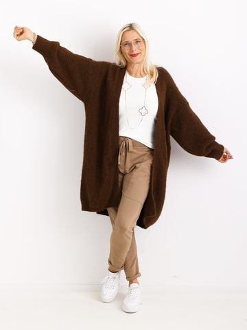 Curvy Size Strickjacke LARINA.S Strickjacke - Offene Silhouette & weicher Fall - Gr. 42-50