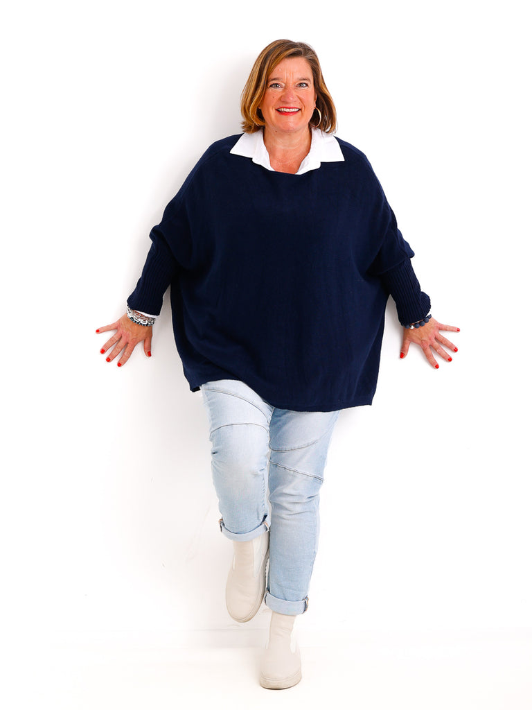 KITTY Strickpullover - One Size (38 -48) - in vielen Farben