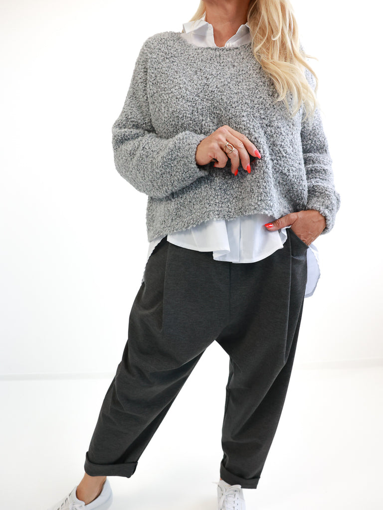 Relaxed-Fit Hose HENRY.S  – Tiefer Schritt – Jersey-Stretch – Gr. 40-46