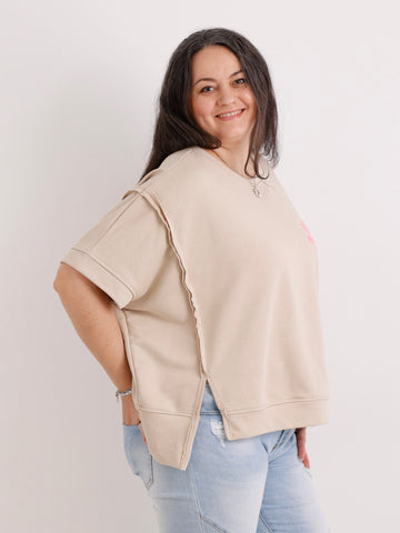 Kurzarm-Sweatshirt DOGMOM – One Size Gr. 38-48