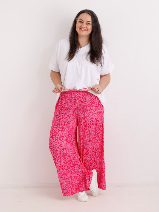 Jersey Marlene-Hose JONAS.S – Viskose-Mix – Leo-Muster – Gr. 38-48