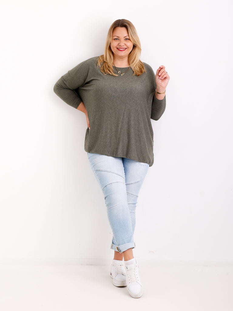 Feinstrick Pullover MOLLY.S  – Softe Haptik – Boxy Style – Gr. 38-50