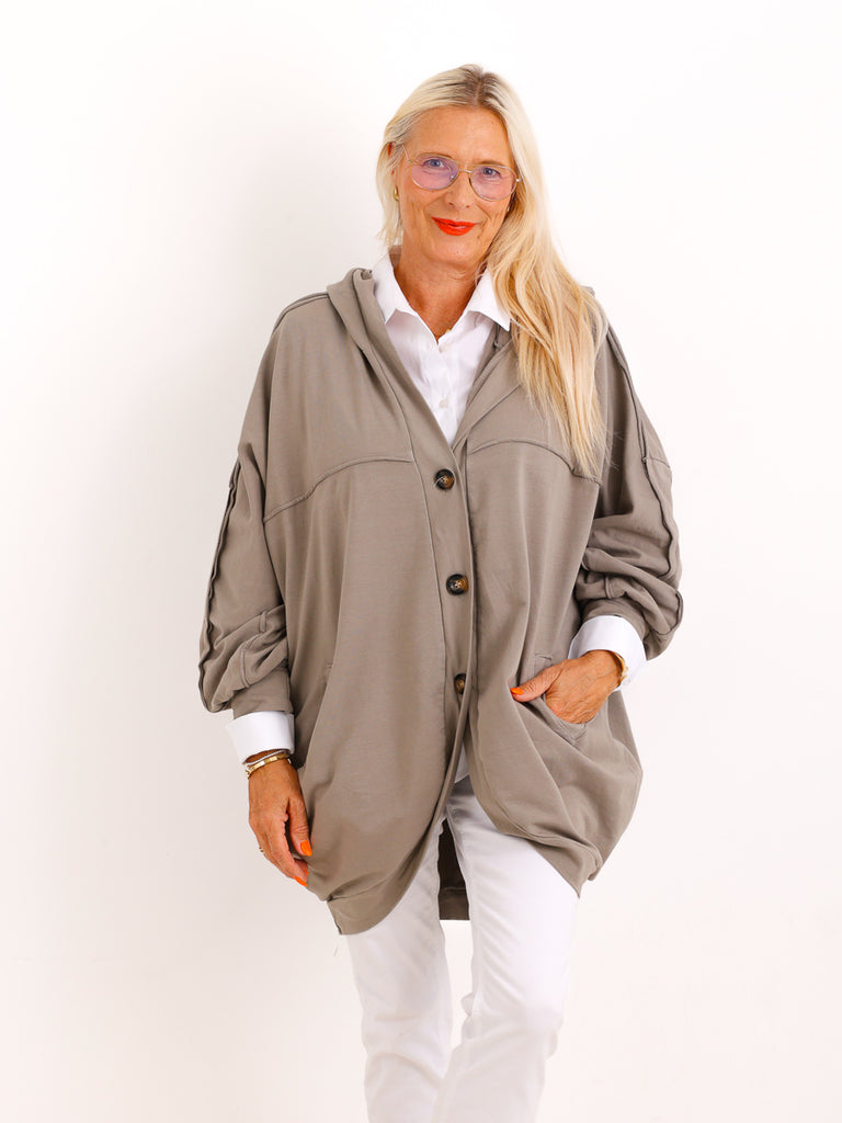 XXL Sweatshirtjacke JULE.S – Moderner Casual-Look mit Kapuze – Gr. 44–52