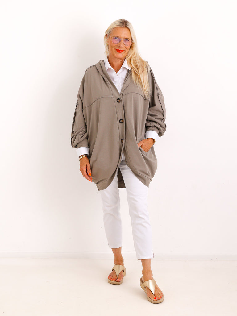 XXL Sweatshirtjacke JULE.S – Moderner Casual-Look mit Kapuze – Gr. 44–52