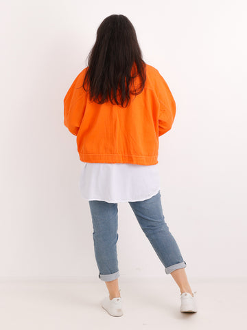 Oversize Jeansjacke ANTONIA – Boxy-Schnitt – Gr. 44/46-50