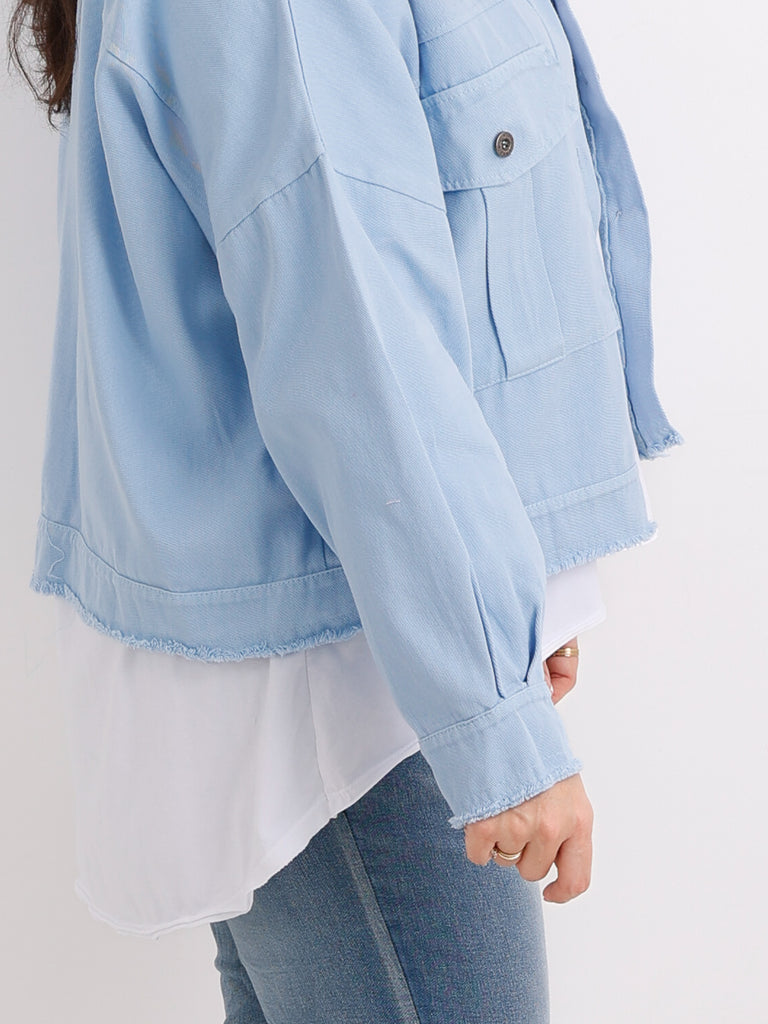Oversize Jeansjacke ANTONIA – Boxy-Schnitt – Gr. 44/46-50