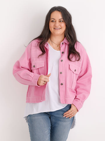Oversize Jeansjacke ANTONIA – Boxy-Schnitt – Gr. 44/46-50