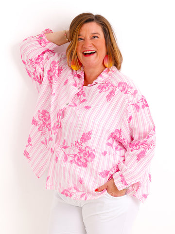 LOUISA Musselin Bluse - One Size (36-44)