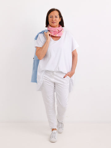 Longshirt EMILY.S – Baumwoll-Stretch – Vokuhila-Schnitt – Gr. 36-46
