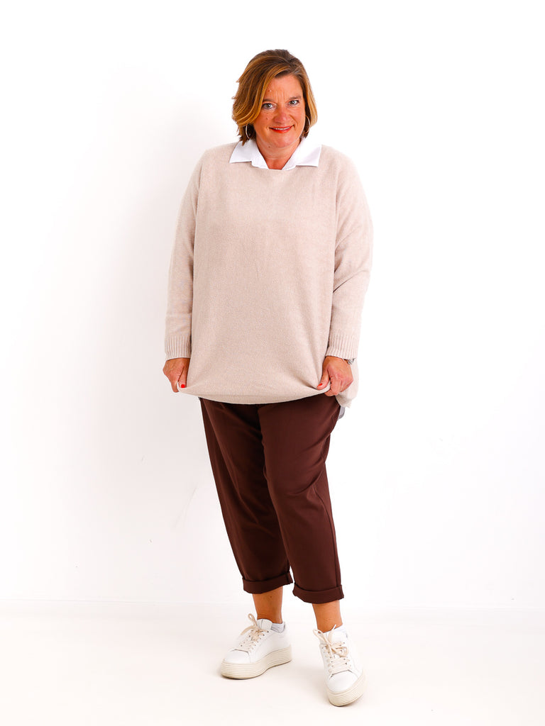 Feinstrick-Oversize-Pullover MILA.S – Wohlfühl-Schnitt – Gr. 38-48