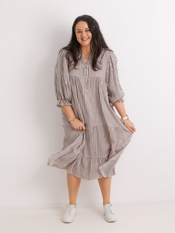 Maxikleid RONJA.S Musselin One Size 38-48