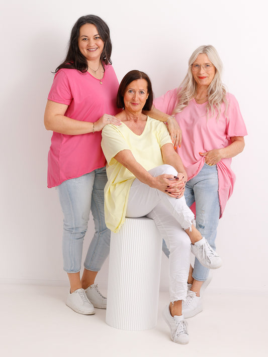 Longshirt EMILY.S – Baumwoll-Stretch – Vokuhila-Schnitt – Gr. 36-46