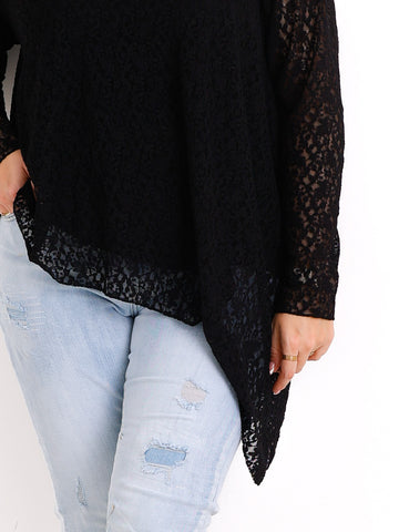 Shirt mit Spitze ROMY.S Curvy One Size 42-46