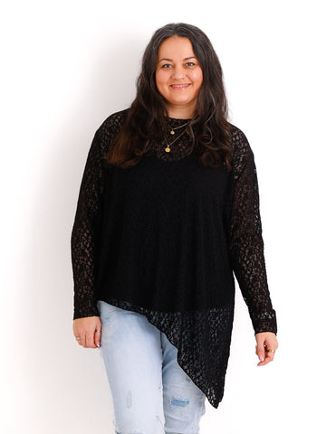 Shirt mit Spitze ROMY.S Curvy One Size 42-46