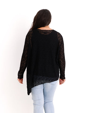 Shirt mit Spitze ROMY.S Curvy One Size 42-46