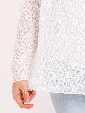 Shirt mit Spitze ROMY.S Curvy One Size 42-46