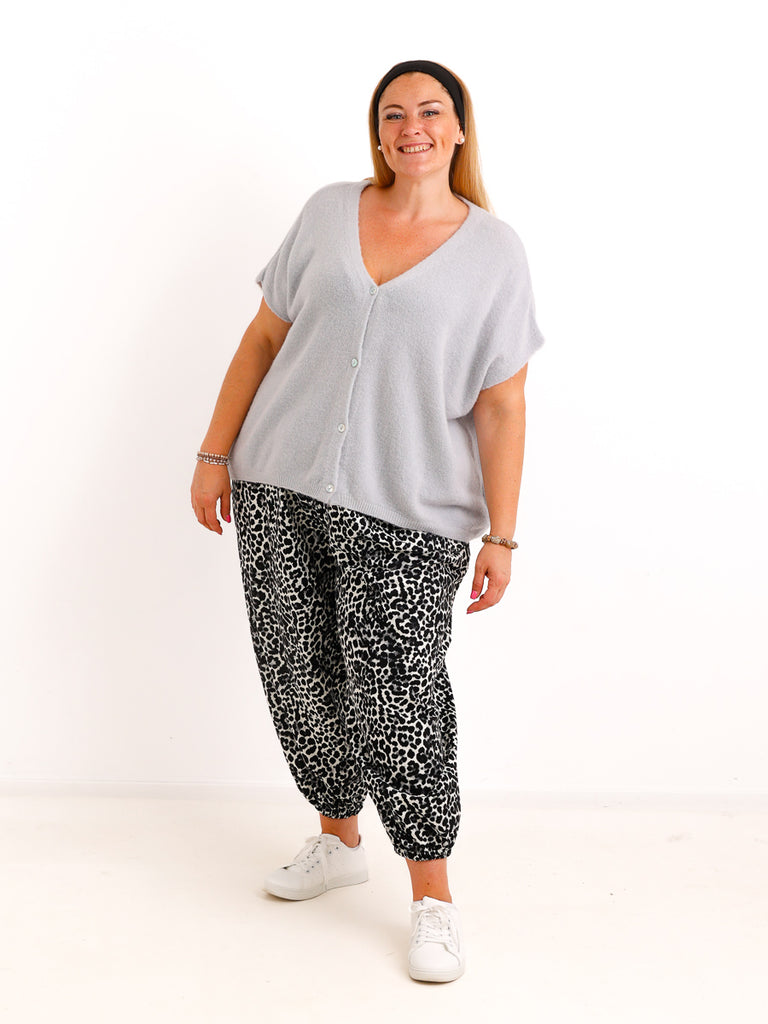 Curvy  Ballonhose TAVELL– Leo-Look mit lässiger Ballon-Silhouette – Gr. 46–56