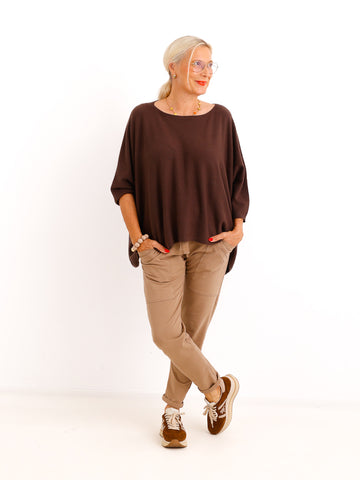 Oversize-Feinstrickpullover EVELIS – federleicht mit überschnittenen Schultern – ca. Gr. 38–44