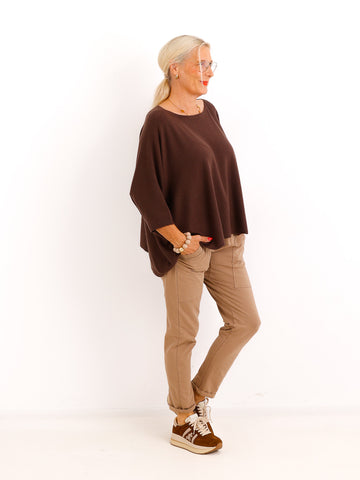 Oversize-Feinstrickpullover EVELIS – federleicht mit überschnittenen Schultern – ca. Gr. 38–44