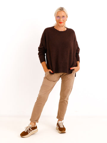 Oversize Pullover CIRELL – Kuscheliger Alpaka-Mix mit verlängerter Rückenpartie – Gr. 38–44
