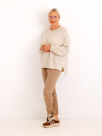 Oversize Pullover CIRELL – Kuscheliger Alpaka-Mix mit verlängerter Rückenpartie – Gr. 38–44
