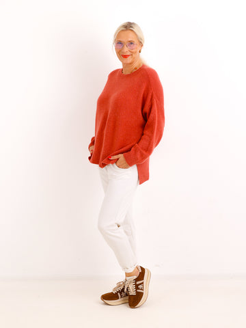 Oversize Pullover CIRELL – Kuscheliger Alpaka-Mix mit verlängerter Rückenpartie – Gr. 38–44