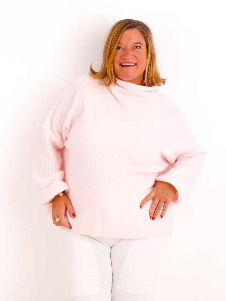 Damen Oversize-Strickpullover LEVIENNE mit Rippstruktur - Gr. 38–44
