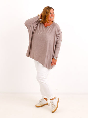 Feinstrick Pullover MOLLY.S  – Softe Haptik – Boxy Style – Gr. 38-50