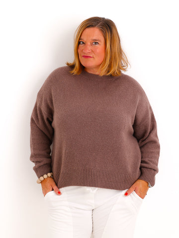 Oversize Pullover CIRELL – Kuscheliger Alpaka-Mix mit verlängerter Rückenpartie – Gr. 38–44